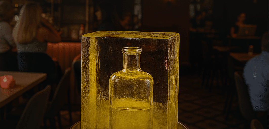 Авторская настойка в глыбе льда